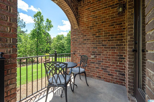 view of balcony