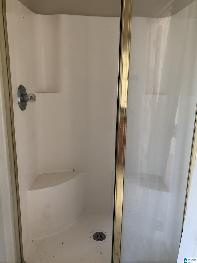 bathroom with a shower