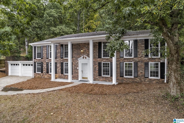 split foyer home featuring a garage