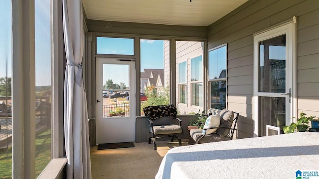 view of sunroom / solarium