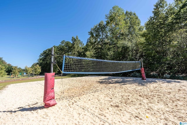 view of property's community with volleyball court