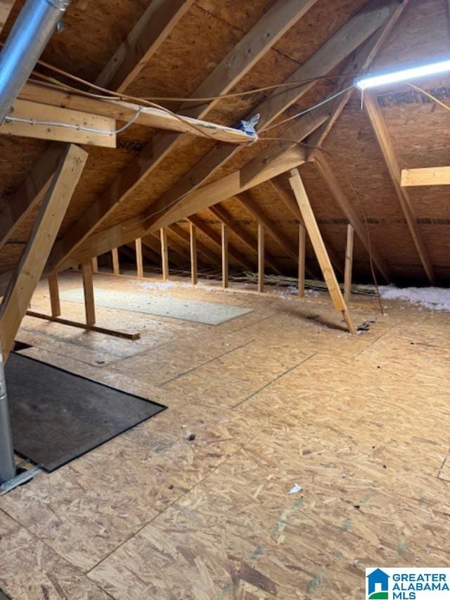 view of attic