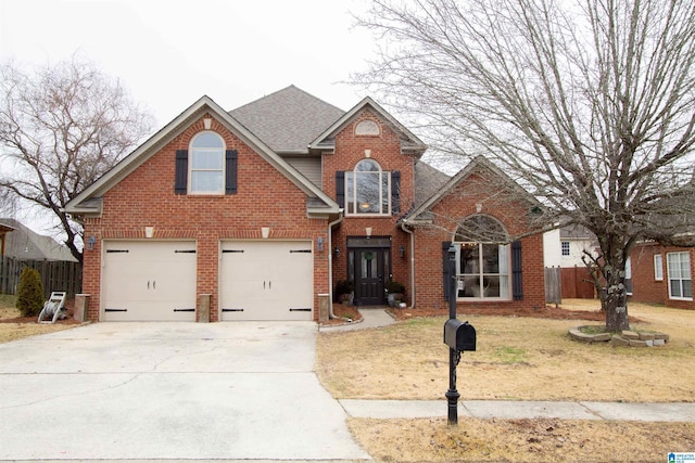 front of property featuring a garage