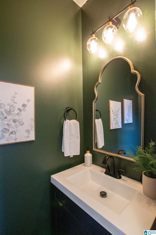 bathroom featuring vanity