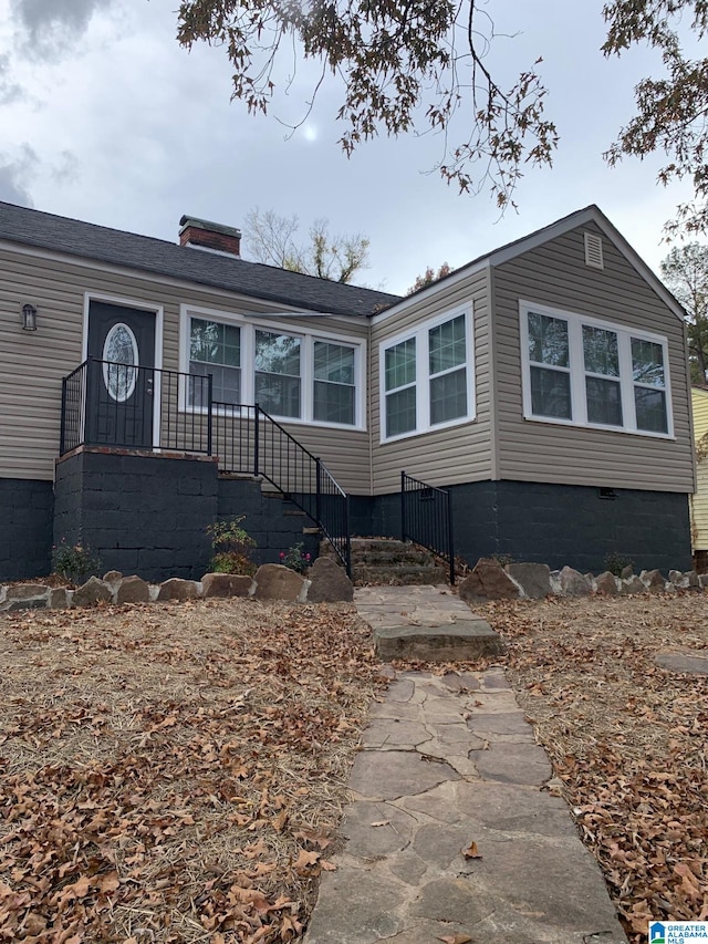 view of front of home