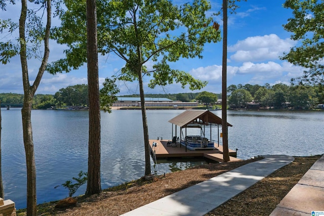 373 Pineywoods Dr, Wedowee, AL 36278 - view of dock with a water view