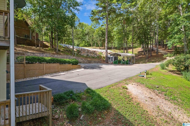 373 Pineywoods Dr, Wedowee, AL 36278 - view of yard featuring a carport