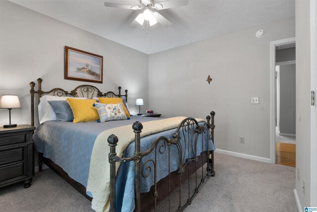 373 Pineywoods Dr, Wedowee, AL 36278 - carpeted bedroom with ceiling fan