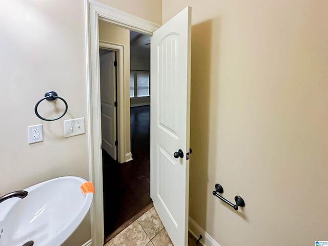 bathroom featuring tile patterned floors