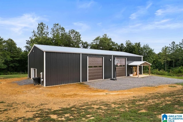 view of stable