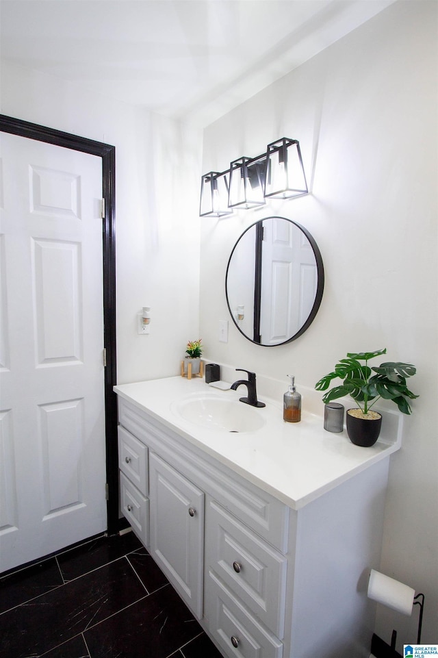 bathroom featuring vanity