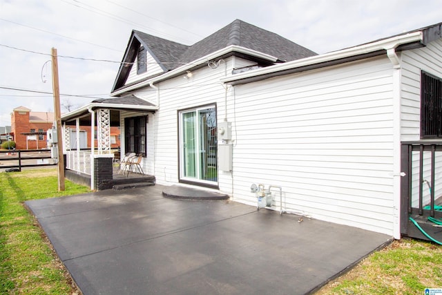 exterior space featuring a patio area