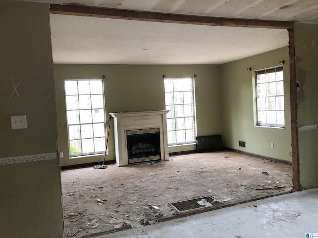 view of unfurnished living room