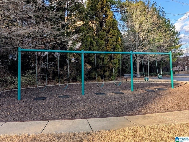 view of jungle gym