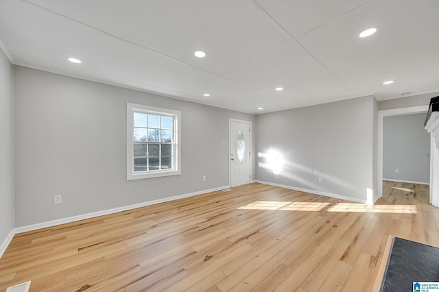 interior space with light wood-type flooring