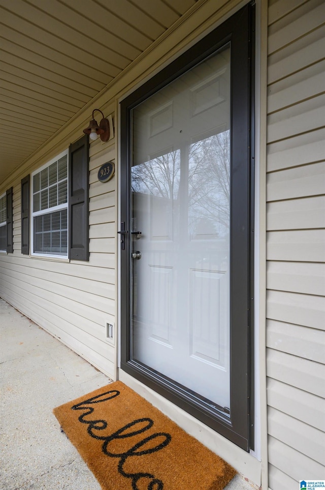 view of entrance to property