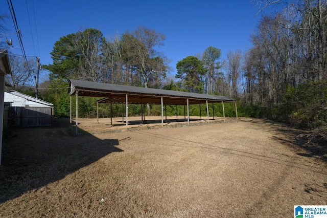 view of car parking