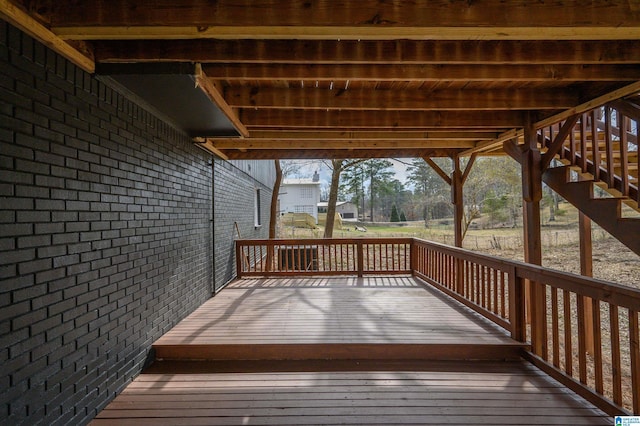 view of wooden terrace