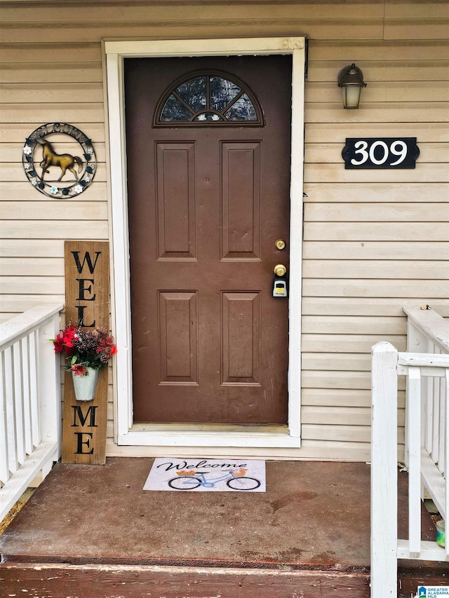 view of entrance to property