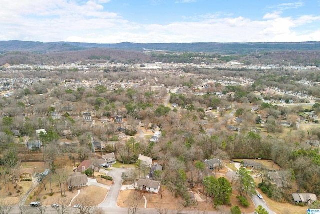 aerial view featuring a mountain view