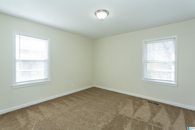 spare room with carpet flooring