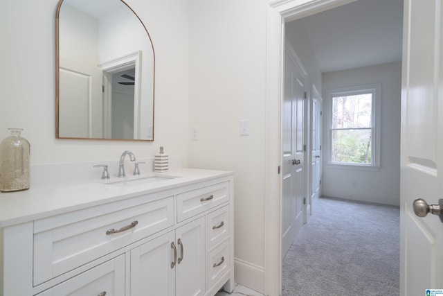 bathroom with vanity