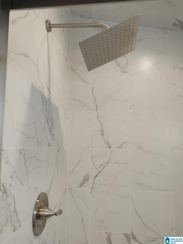 room details featuring tiled shower