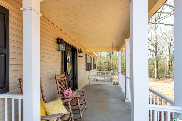 view of patio / terrace featuring a porch