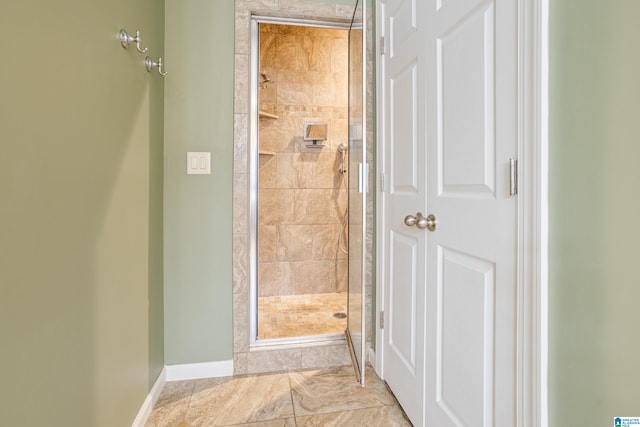 bathroom with walk in shower