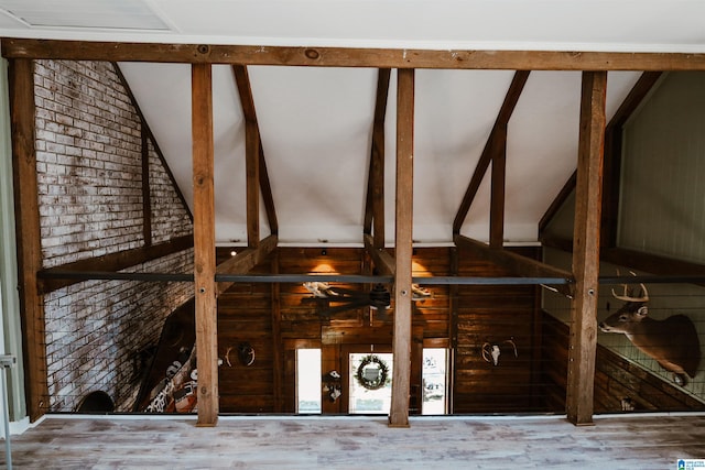 interior details featuring hardwood / wood-style flooring