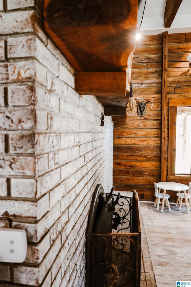 interior space with wood-type flooring