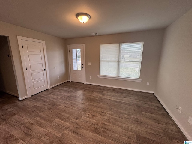 entryway featuring dark hardwood / wood-style flooring