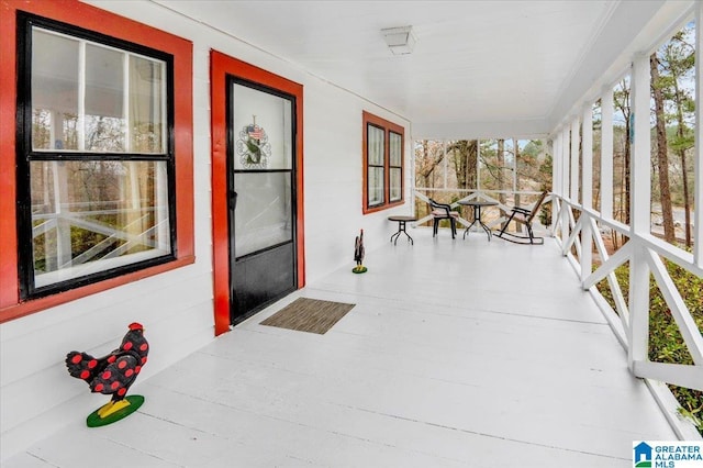 view of sunroom