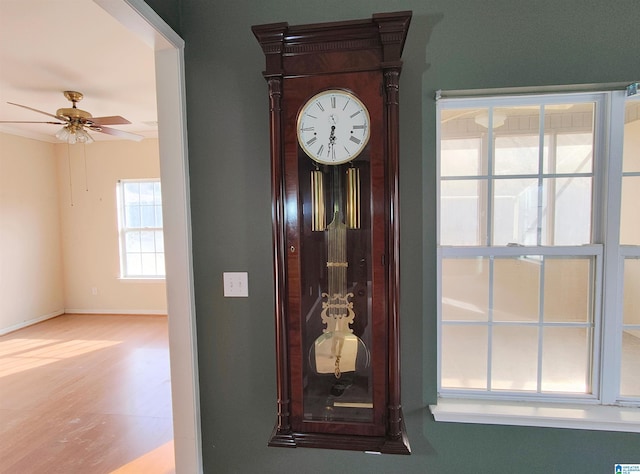 room details featuring ceiling fan