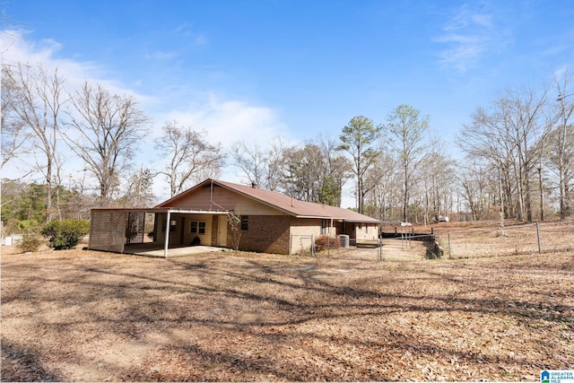 view of home's exterior featuring a patio