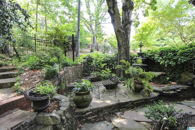 view of yard with a patio