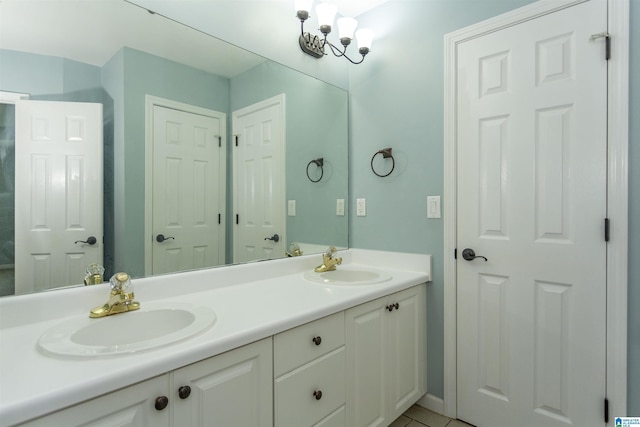 bathroom featuring vanity