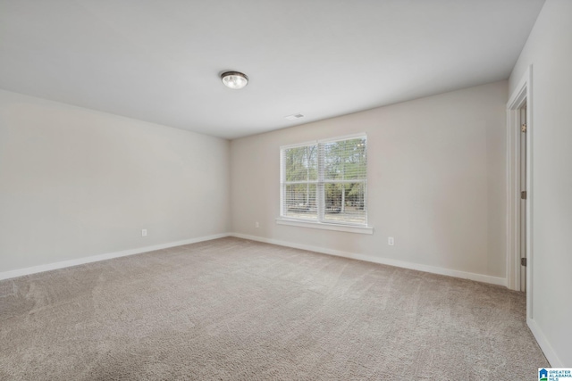 view of carpeted empty room