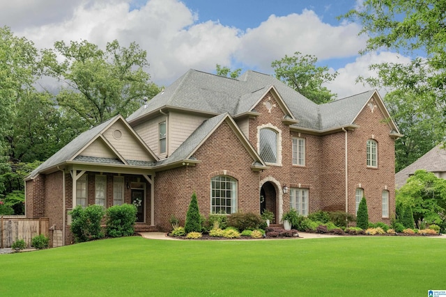 view of front of house with a front yard