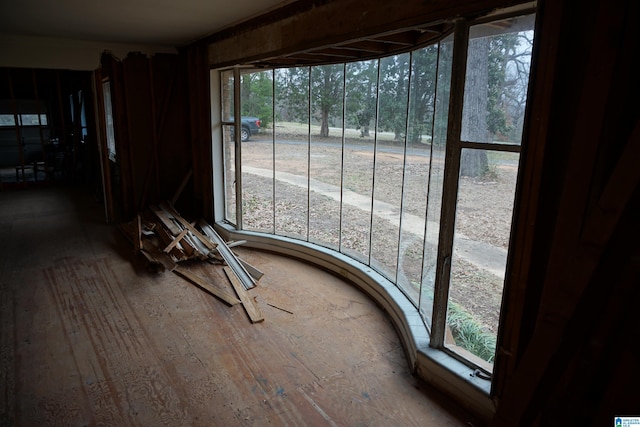 view of sunroom