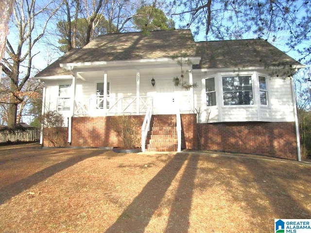 bungalow-style home featuring a porch