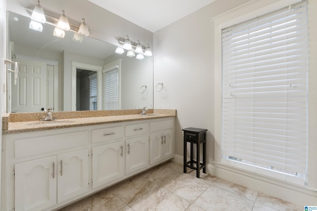 bathroom featuring vanity