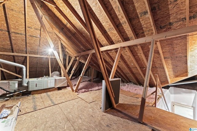 view of attic