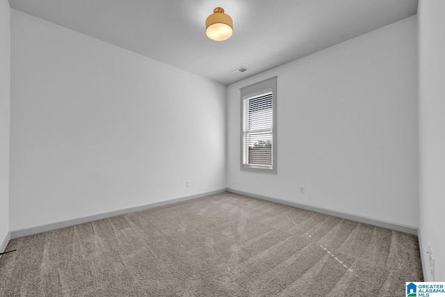 view of carpeted empty room