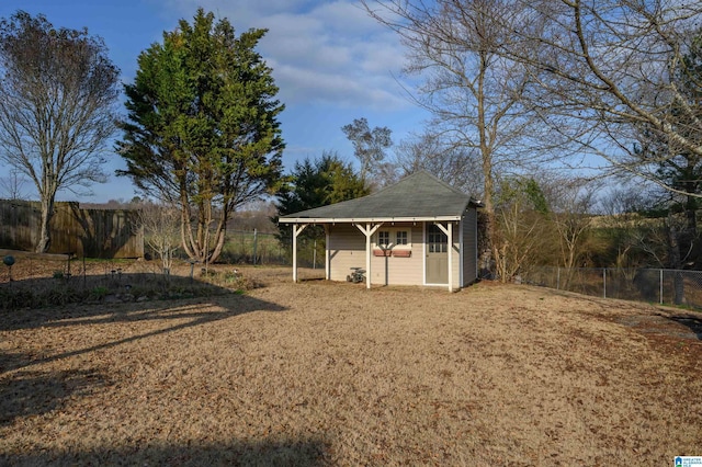 view of outbuilding