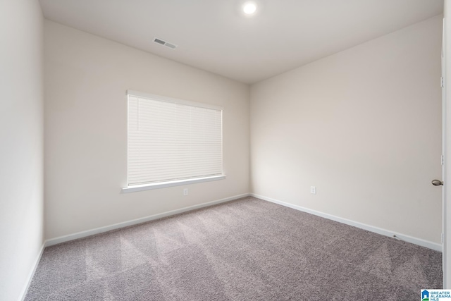 view of carpeted empty room