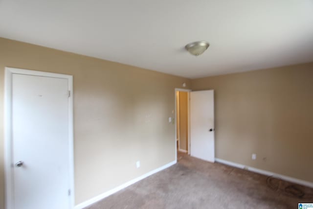 view of carpeted empty room