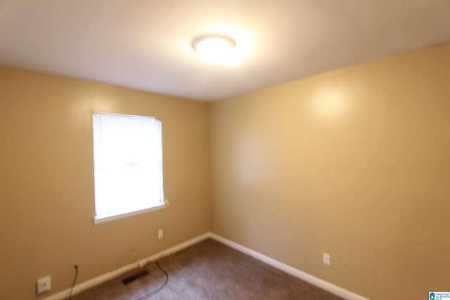 view of carpeted empty room