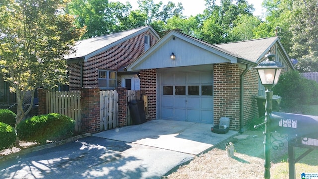 view of front of house featuring a garage