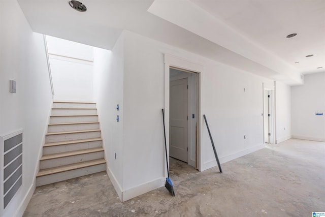 interior space with concrete flooring